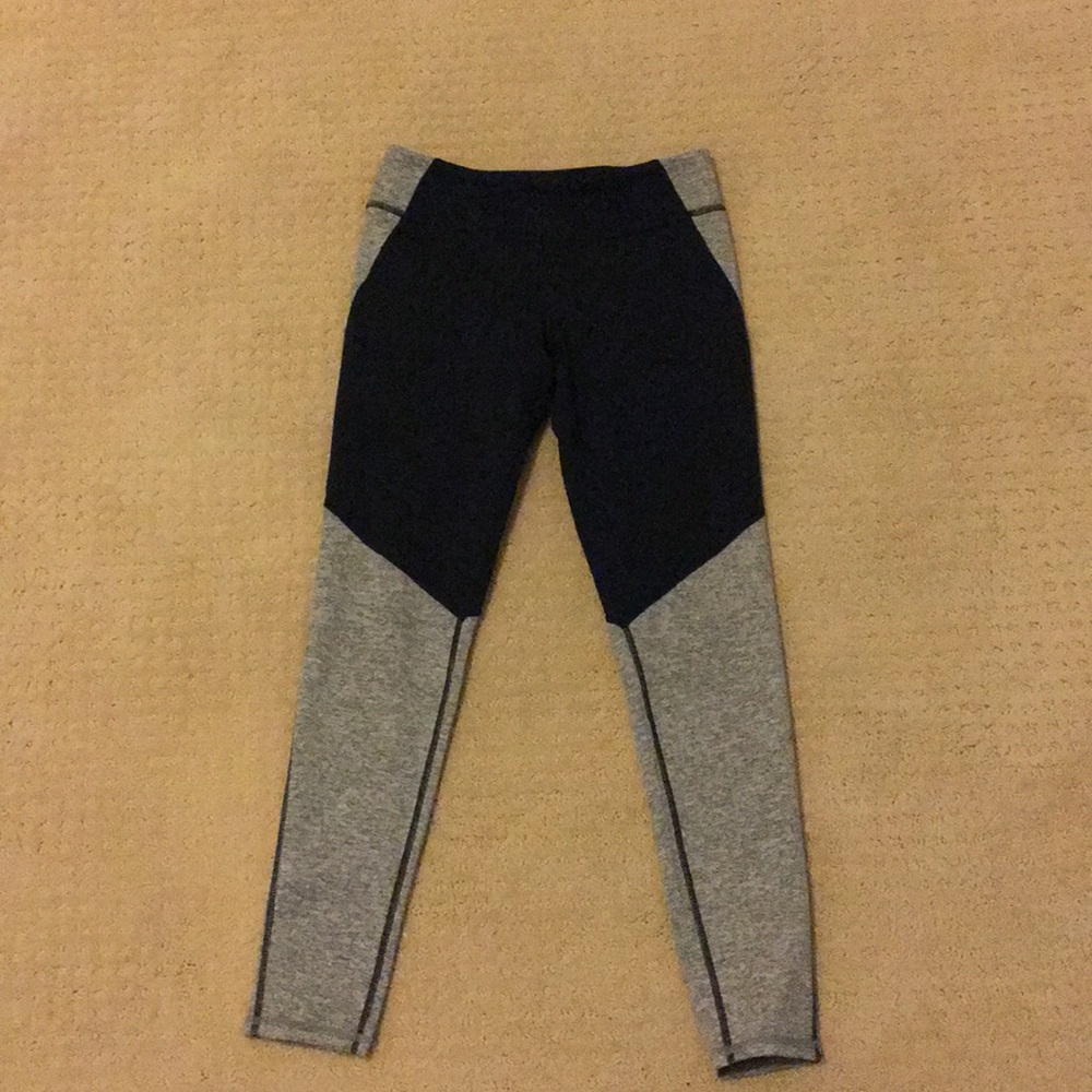 navy blue and gray zella girl leggings